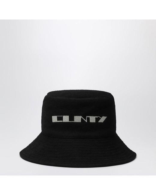 Rick Owens Bucket Hat Schwarz Cunty in Black für Herren
