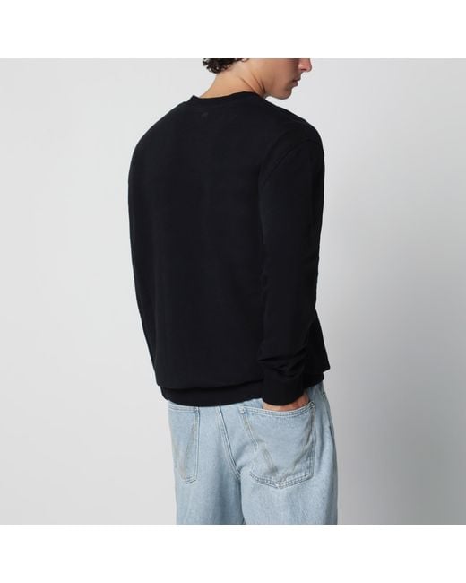 AMI Black Ami De Coeur Sweatshirt for men