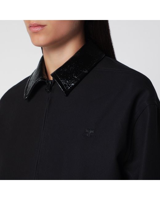 Courreges Black Bomber Jacket