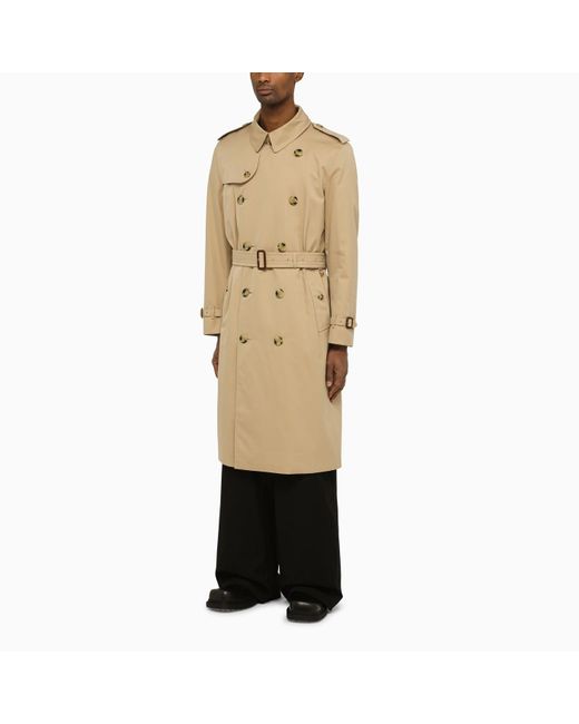Burberry Natural Trench Coat Double Breasted Kensington for men