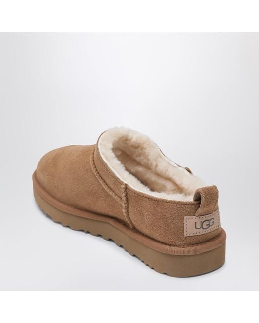 Ugg Brown Ankle Boots Micro Color Chestnut
