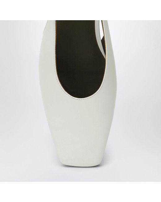 MARIA LUCA White Ivory Augusta Slingback