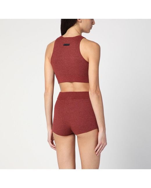 Fear Of God Red Sporty Honeycomb Tank Top