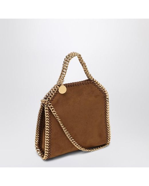 Stella McCartney Brown Brandyfarbene Micro Falabella Tragetasche
