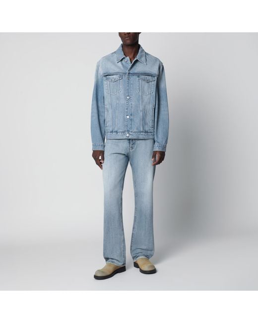 Maison Margiela Blue Patchwork Jeans for men