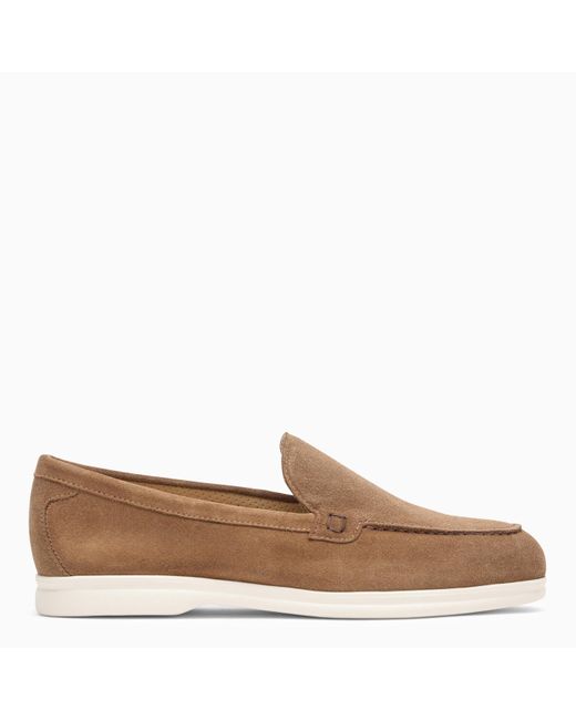 Doucal's Brown Hazelnut Suede Moccasin