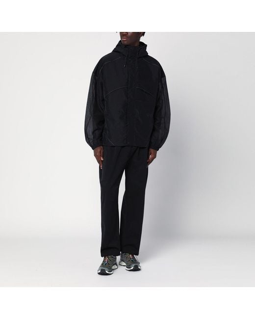 Purple Mountain Observatory Black Ripstop Mesh Zip Up Jacket for men