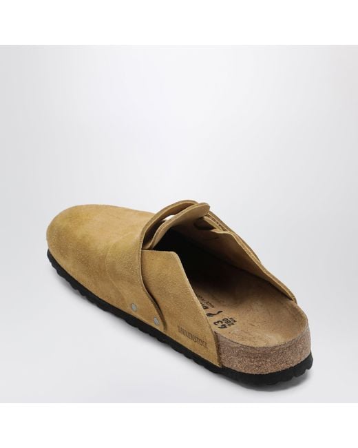 Birkenstock Brown Loma Suede Leather Clogs for men