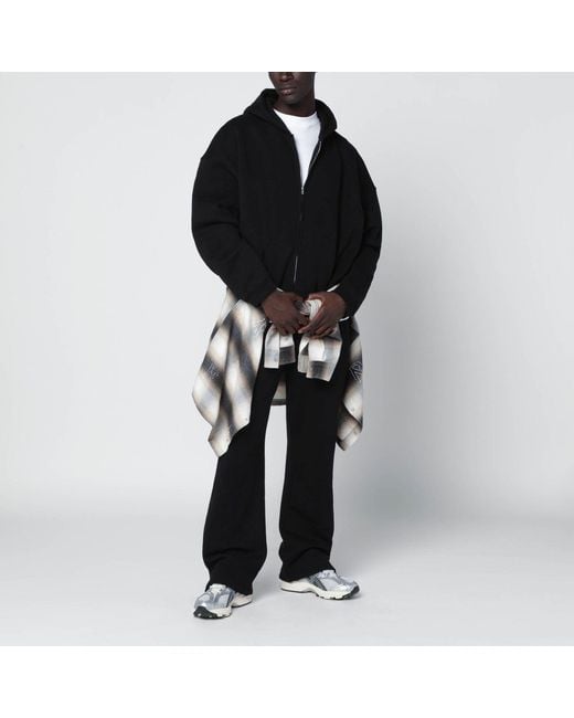 Represent Black Zip-Up Hoodie for men