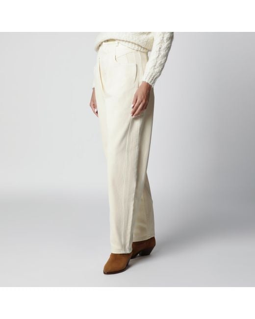 Isabel Marant Natural Lisha Barrel Jeans