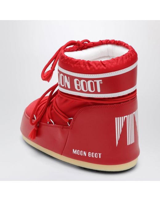 Moon Boot Red Icon Low Boot