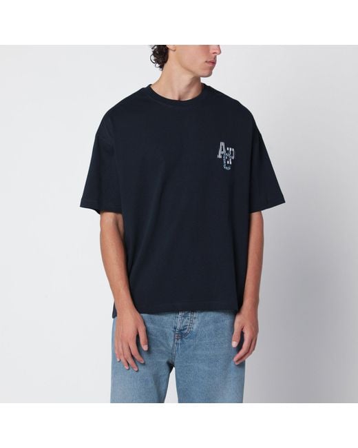 A.P.C. Black Bruno Cotton T-Shirt for men