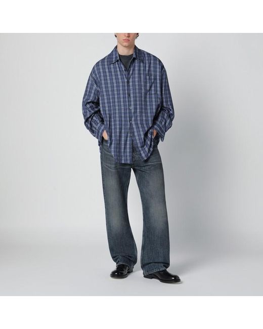 Our Legacy Baumwollhemd Mit Karomuster in Blue für Herren