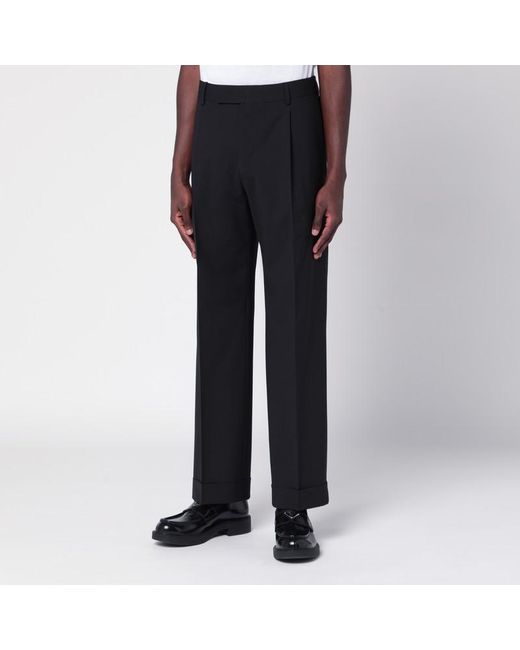 Pantalon Noir En Laine Vierge PT Torino pour homme en coloris Blue