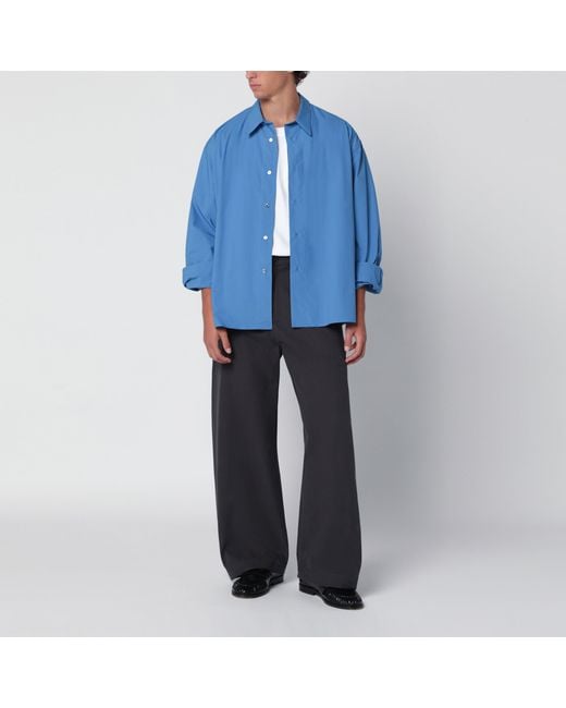 Studio Nicholson Blue Hal Uniform Cotton Shirt for men