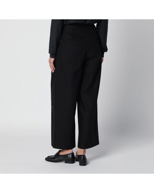 Source Unknown Black Leiko Wide-Leg Trousers