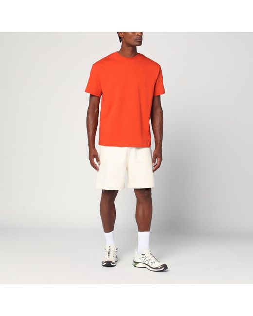 Moncler Genius Red Bright Cotton T-Shirt for men