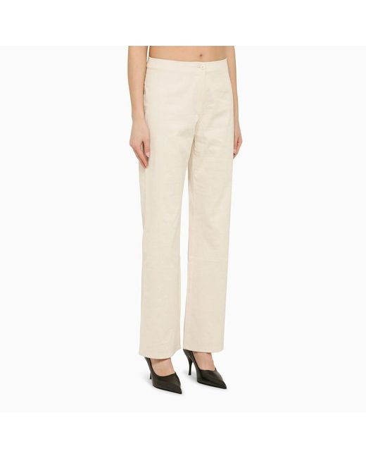 Pantalone regolare in cotone di Our Legacy in Natural