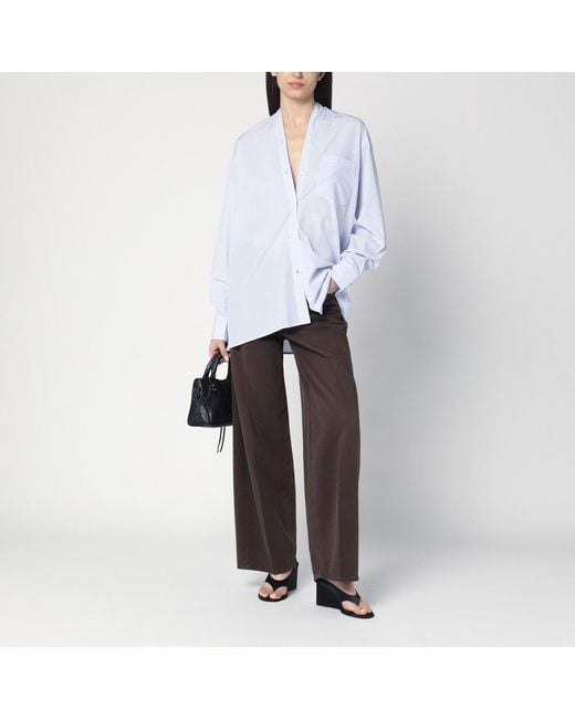 6397 White Checkered Cotton Shirt