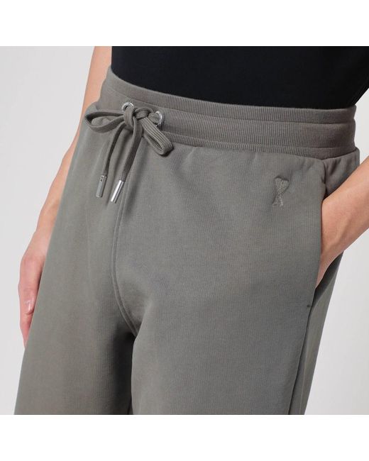 AMI Gray Ami De Coeur jogging Pants for men