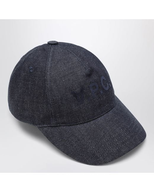 A.P.C. Blue Cotton Baseball Cap