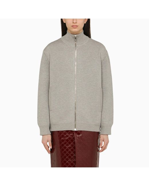 Gucci Gray Light Melange Knitted Zip/cardigan Sweatshirt