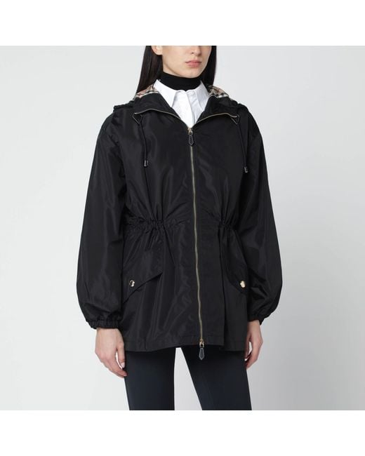 Burberry Black Nylon Parka