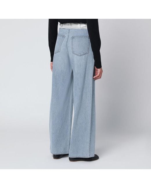 Sacai Blue Light Two-Tone Jeans