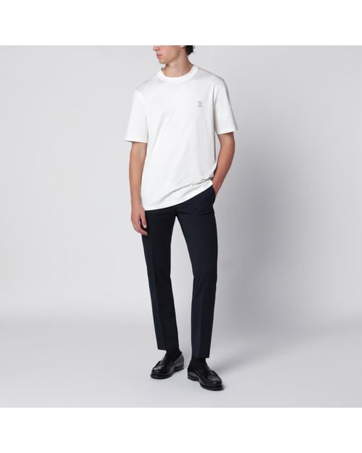 PT Torino Blue Dieci Trousers for men