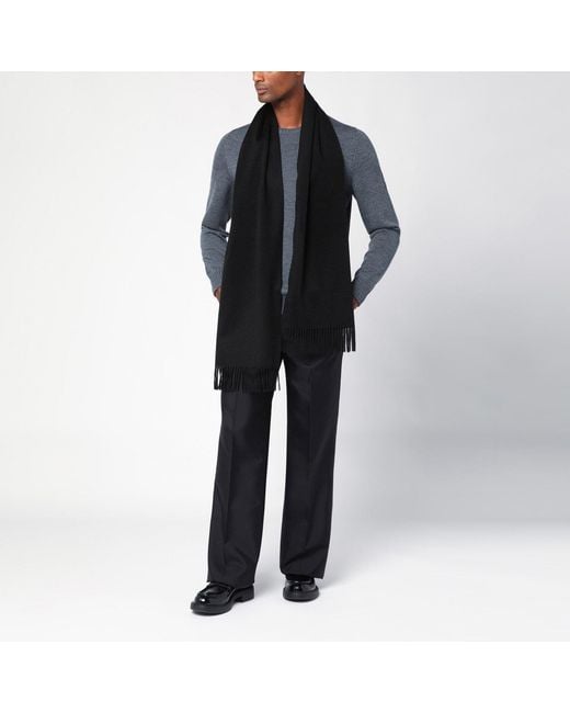 Destin Black Cashmere Scarf for men