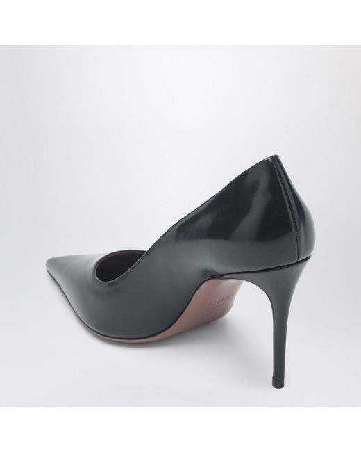 Paris Texas Blue Vera 85 Leather Pumps
