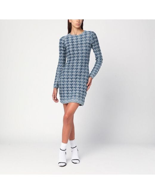 DIESEL Blue Patterned Dress