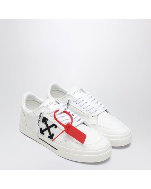 Sneakers Vulcanized Low Bianche/Nere di Off-White c/o Virgil Abloh in White da Uomo