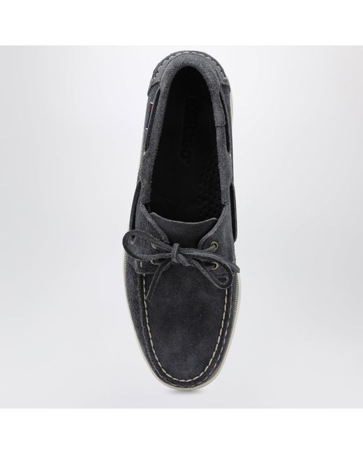 Sebago Blue Portland Flesh Out Boat Moccasins for men