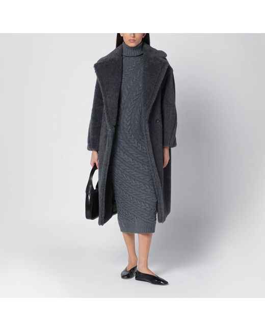 Manteau teddy gris sale