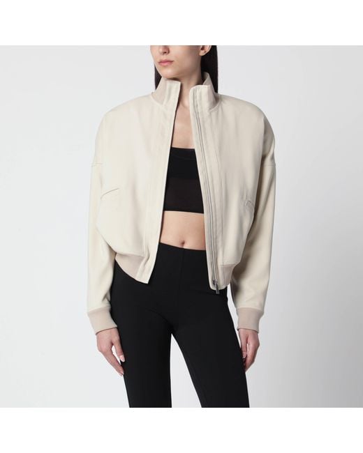 Gucci Natural Écru Poplin Zip Jacket