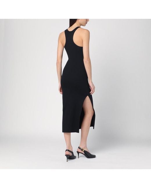 Abito midi a costine di Courreges in Black