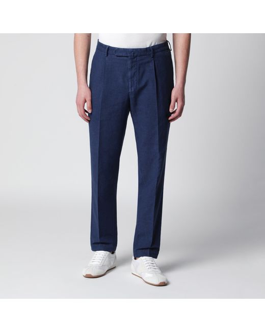 Santaniello Blue Trousers for men