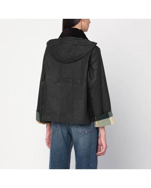 Barbour Black Fern/Ancient Reighton Spey Waxed Jacket