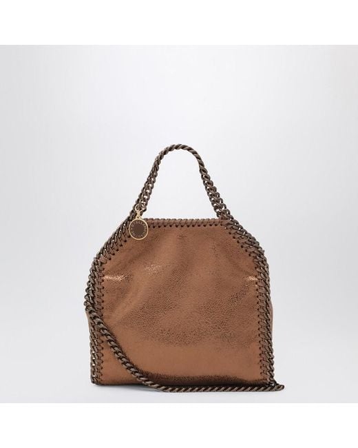 Borsa tote micro falabella color bronzo di Stella McCartney in Brown