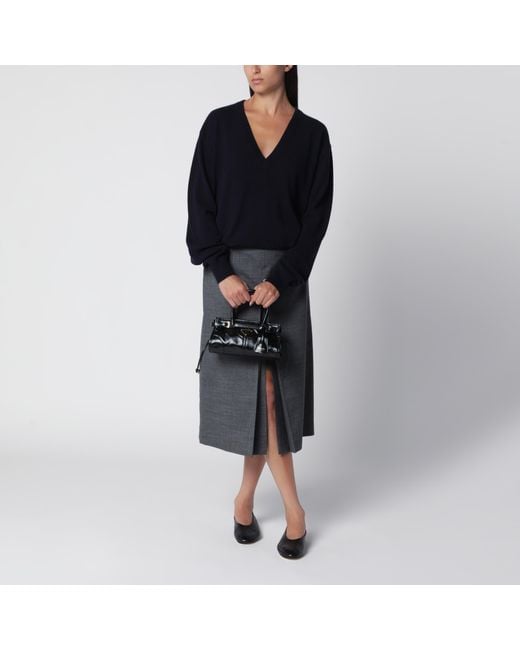 Extreme Cashmere Black Ben Cashmere V-Neck Sweater