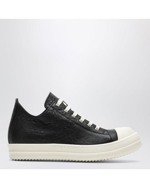 Rick Owens Black Low Sneaks Sneakers for men