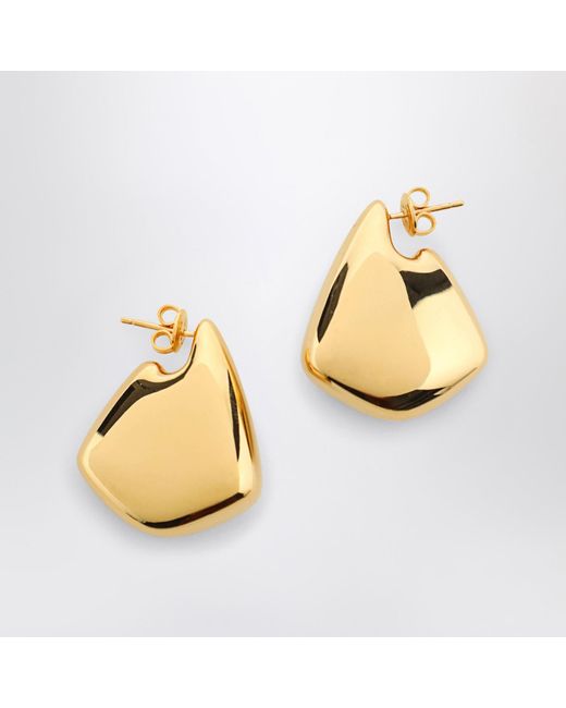 Bottega Veneta Metallic Small Fin Earrings
