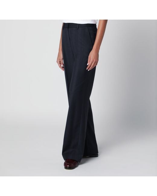 Blazé Milano Blue Prince Of Wales Pattern Lundy Trousers