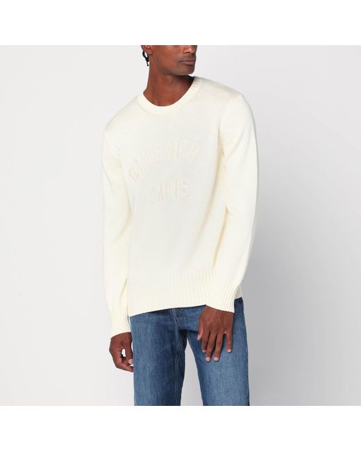 Givenchy White Sweater Écru for men