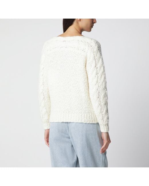 Isabel Marant Blue Ã‰Cru Wool-Blend Sweater