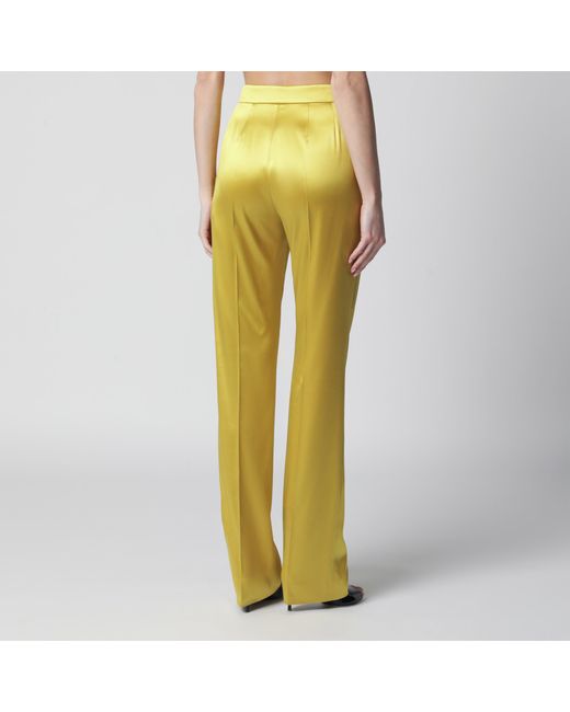 Valentino Yellow Avocado-Colored Trousers