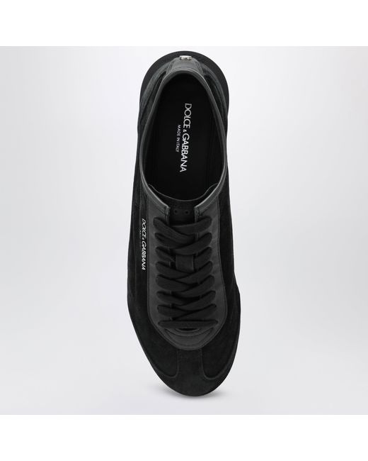 Dolce & Gabbana Black Dg Sailing Raffia Trainers for men