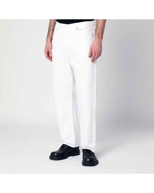 Agolde White Jeans In Regenerated Denim for men