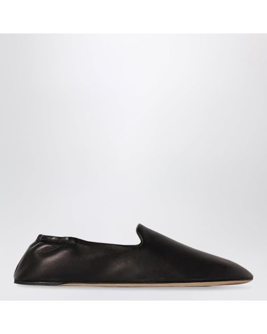 The Row Black Casa Slipper